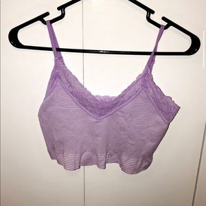 Purple lace tank